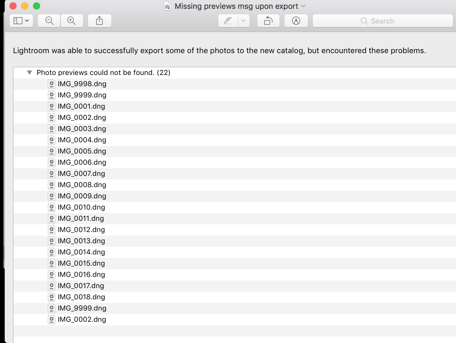 3) Missing previews msg upon export.png